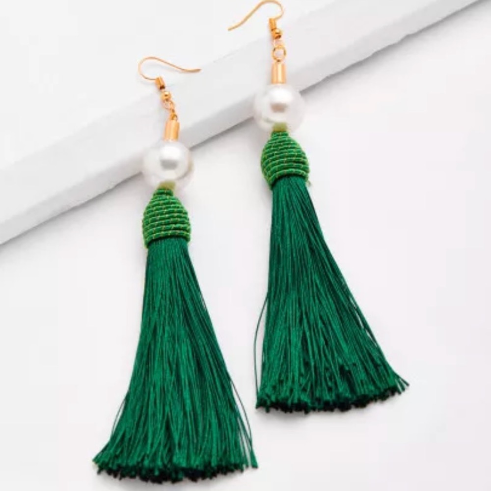 Beautiful green earrings